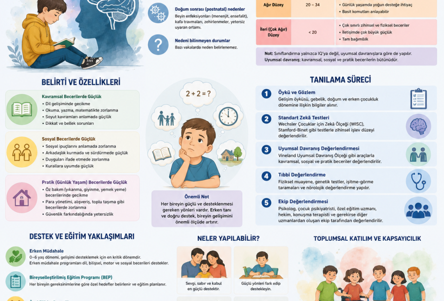 Zihinsel Yetersizlik Nedir? Belirtileri, Nedenleri ve Eğitim Süreci