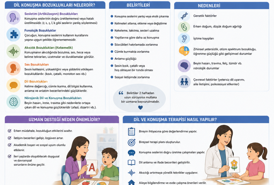 Dil ve Konuşma Bozukluğu Nedir? Belirtileri, Nedenleri ve Eğitim Süreci